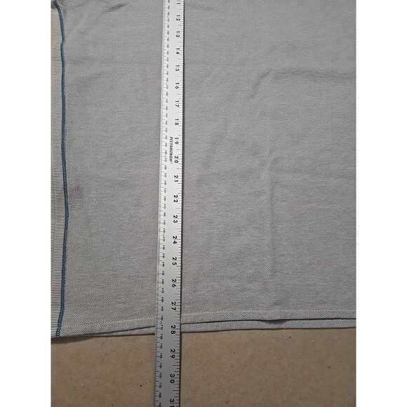 Quarter Zip Pullover Men's Casual‎ Long Sleeve Top Gray Blue Large - Picture 5 of 13